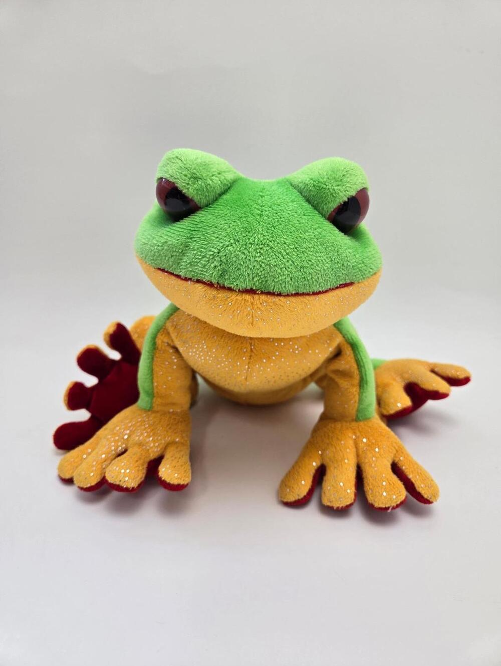 Adorable Vintage Webkinz Tree Frog Plush No Tag/Code, Ganz Plush (10 inch)